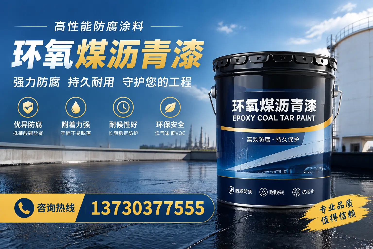 环氧煤沥青漆的耐久性分析，适合丽水的使用场景