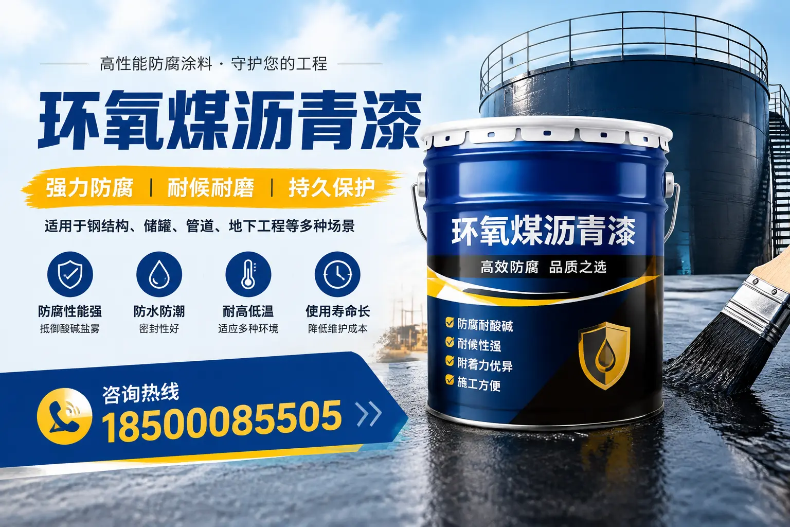 环氧煤沥青漆在工业中的应用，丽水企业的选择